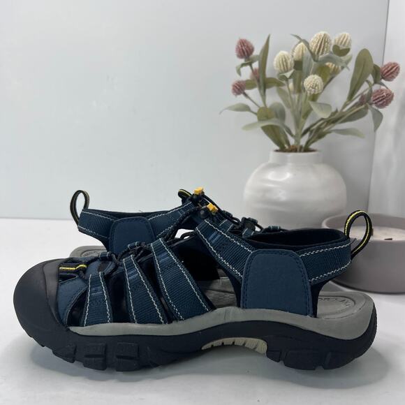Keen Newport H2 Hiking Sandal Strappy Navy Gray 1001938 Men's 8 Tried On - Picture 6 of 9